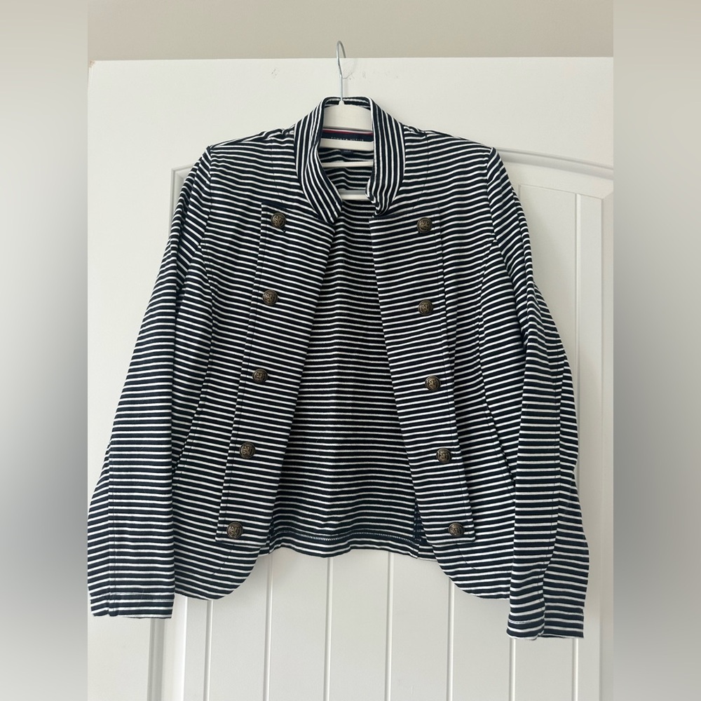 Striped Navy and White Jacket